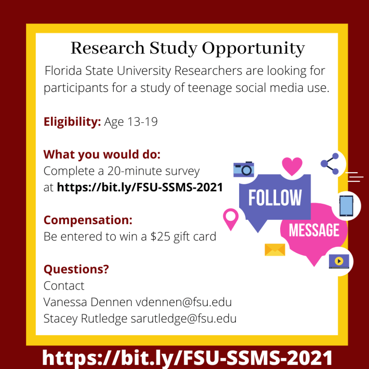 Research Study Opportunity Florida State University Researchers are looking for-12